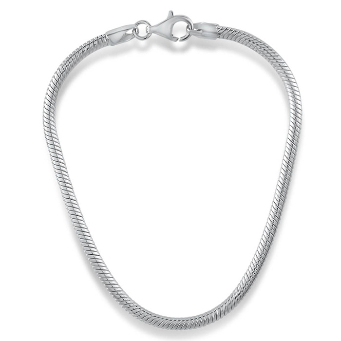 belofte Op het randje Overgang Slangenarmband voor bedels in Sterling zilver 18, 19 of 20cm voor €25