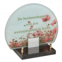 FotoGlas 18x23cm: De herinneringen aan jou weerspiegelen je leven