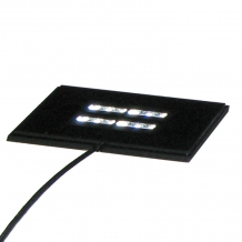 LED lichtsokkel 105x70mm met 4x3LED