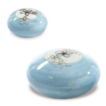 Art urn Lou van keramiek: Turquoise-Platinum (250/3000ml)