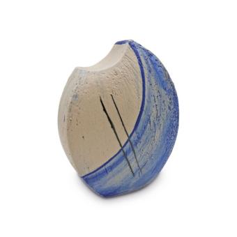 Sier urnen met blauwtonen in keramiek (4000ml)