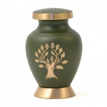 Mini urn Aria Tree of Life Brons met goudkleur (70ml)