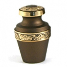 Mini urn Grecian Rustic Bronze met goudkleur (70ml)