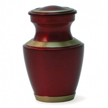 Mini urn Trinity Crimson Red met goudkleur (70ml)